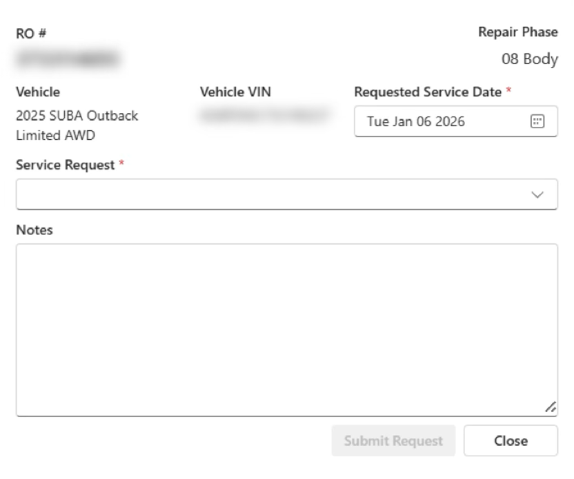Request services: CCC user